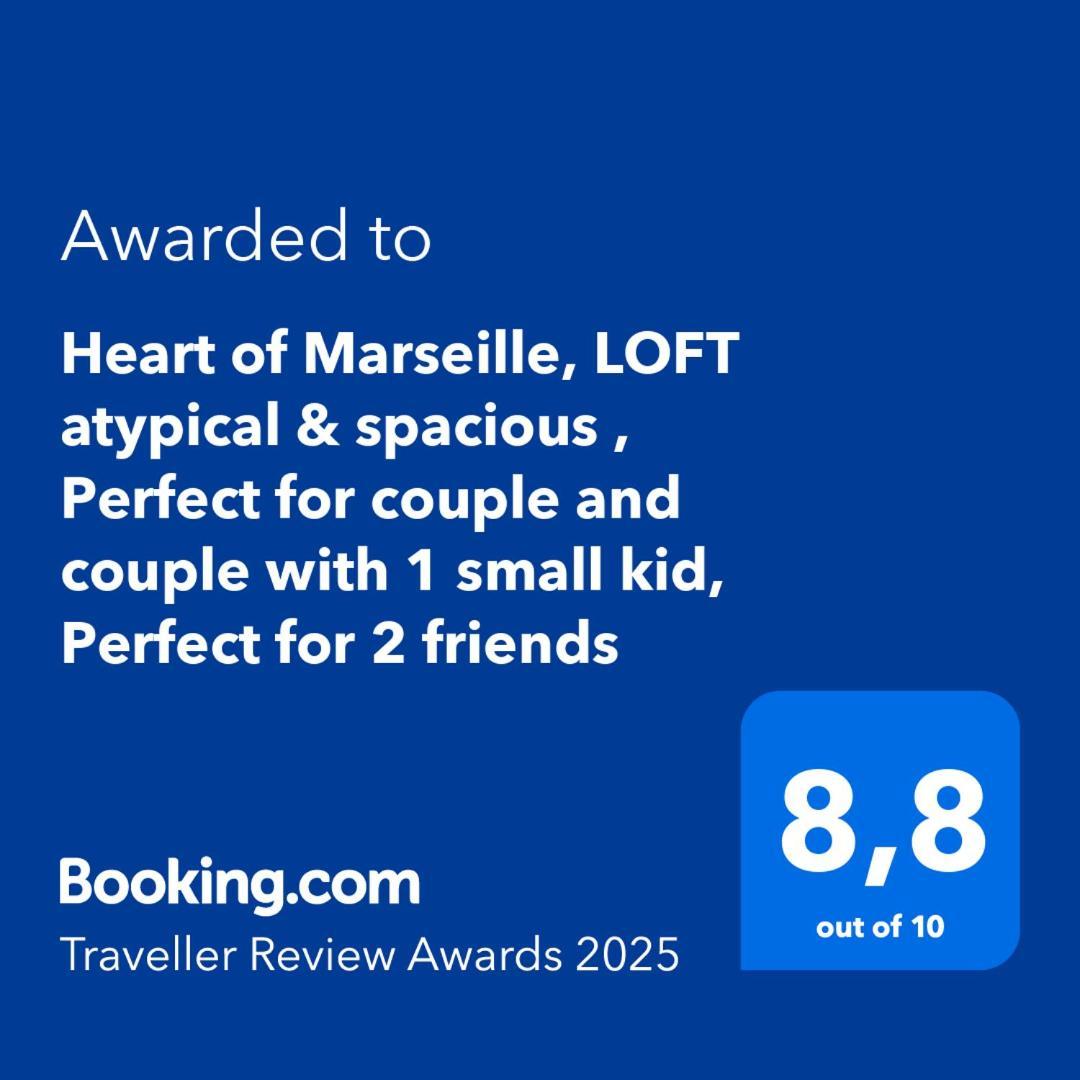 Heart Of Marseille, Loft Atypical & Spacious , Perfect For Couple And Couple With 1 Small Kid, Perfect For 2 Friends Zewnętrze zdjęcie